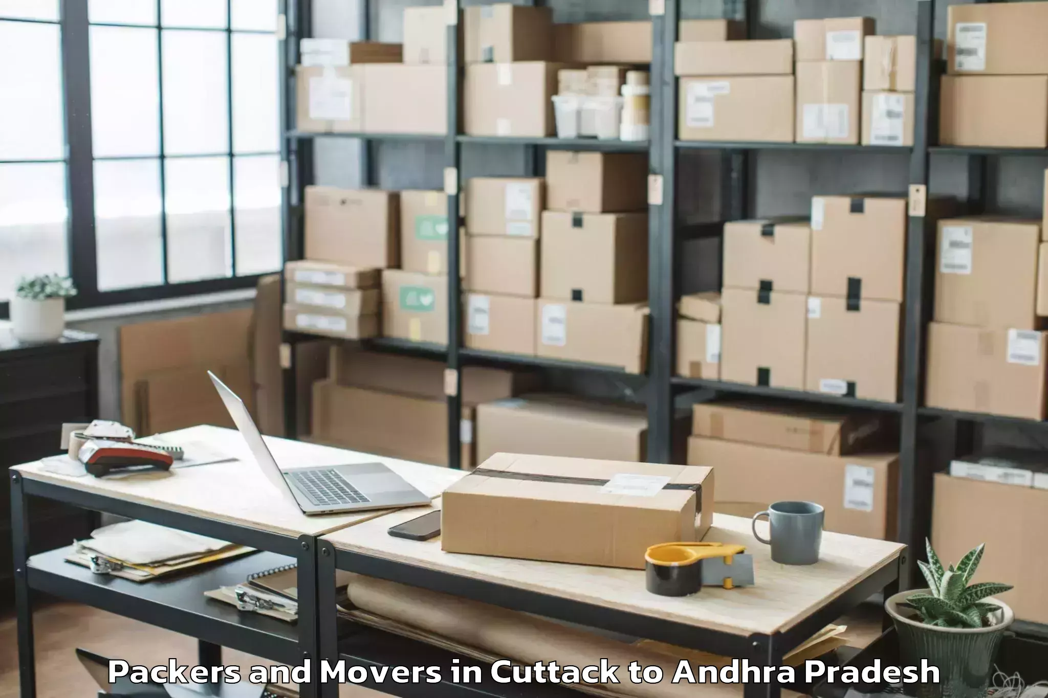 Professional Cuttack to Samarlakota Packers And Movers